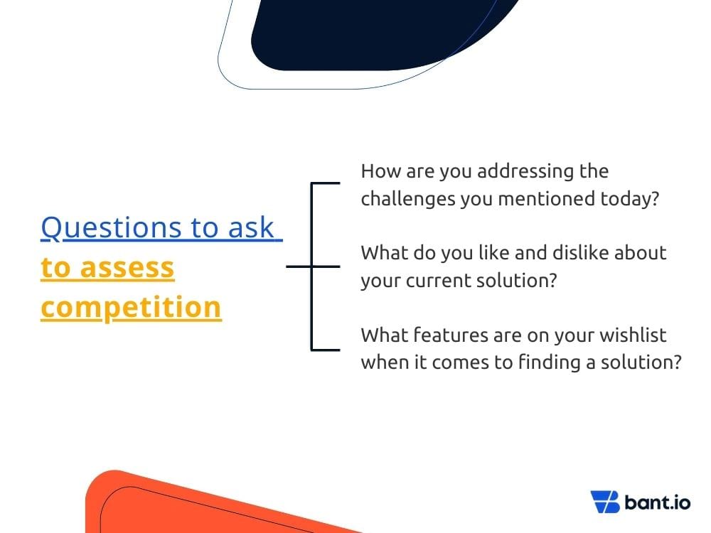 Questions to assess competition