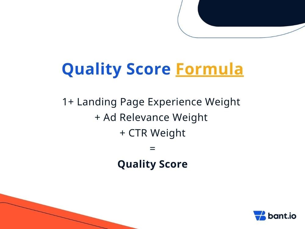 Quality score formula